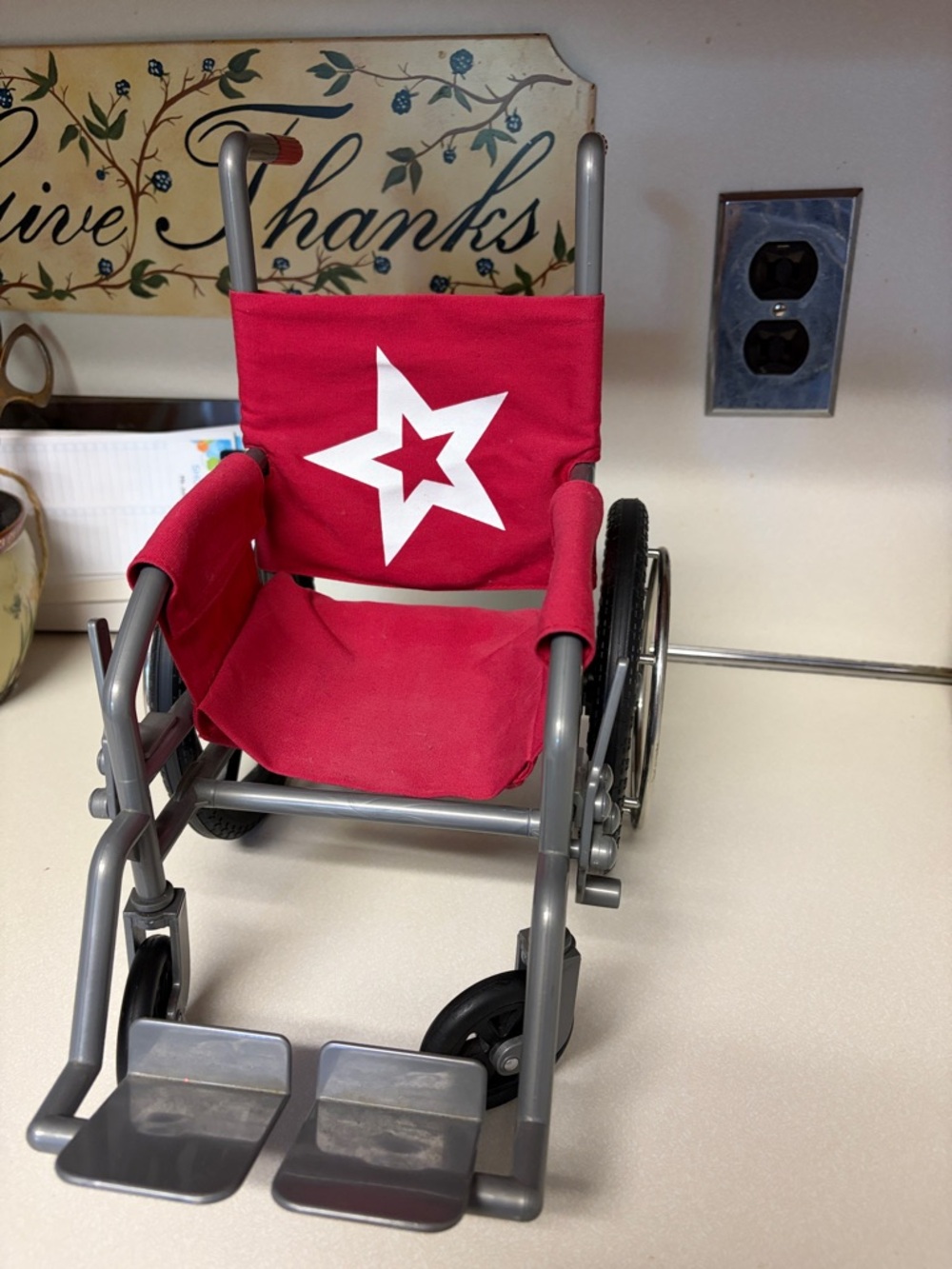 American Girl Doll Wheelchair rolls great, inclusive ADA